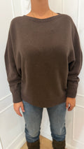 Maglia girocollo cacao Haveone