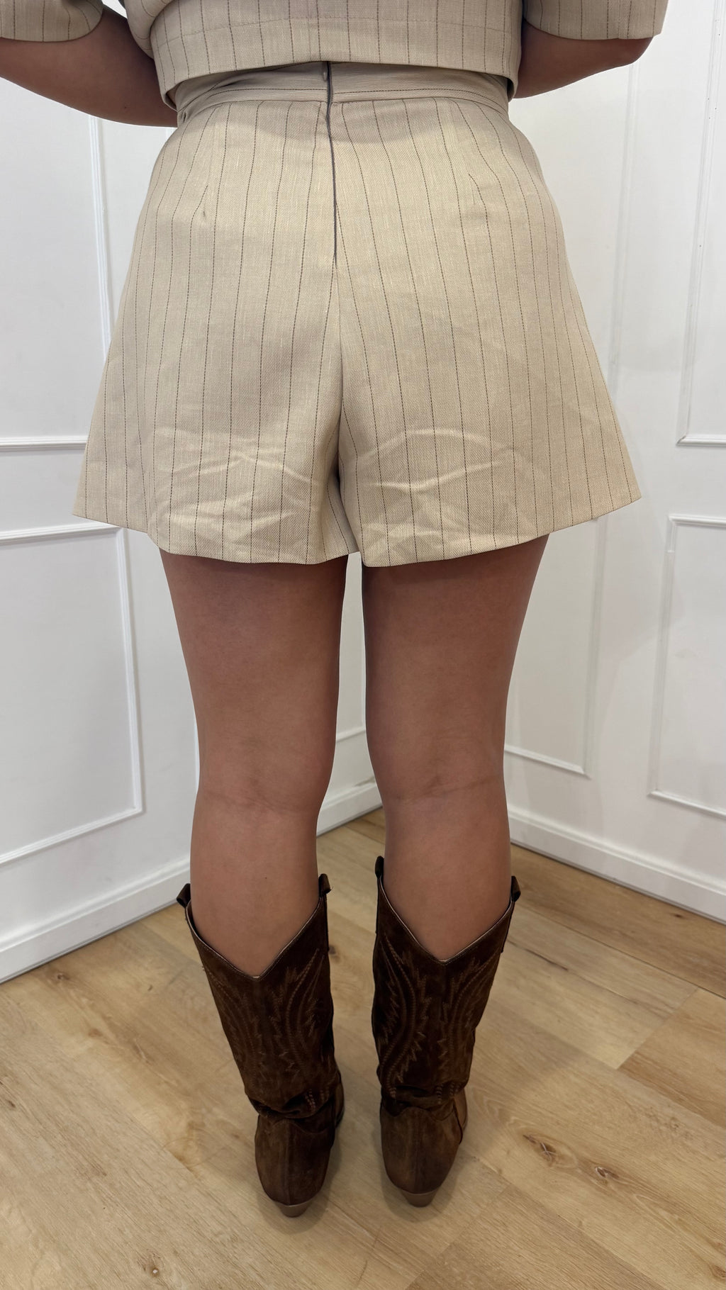 Shorts gessato vicolo