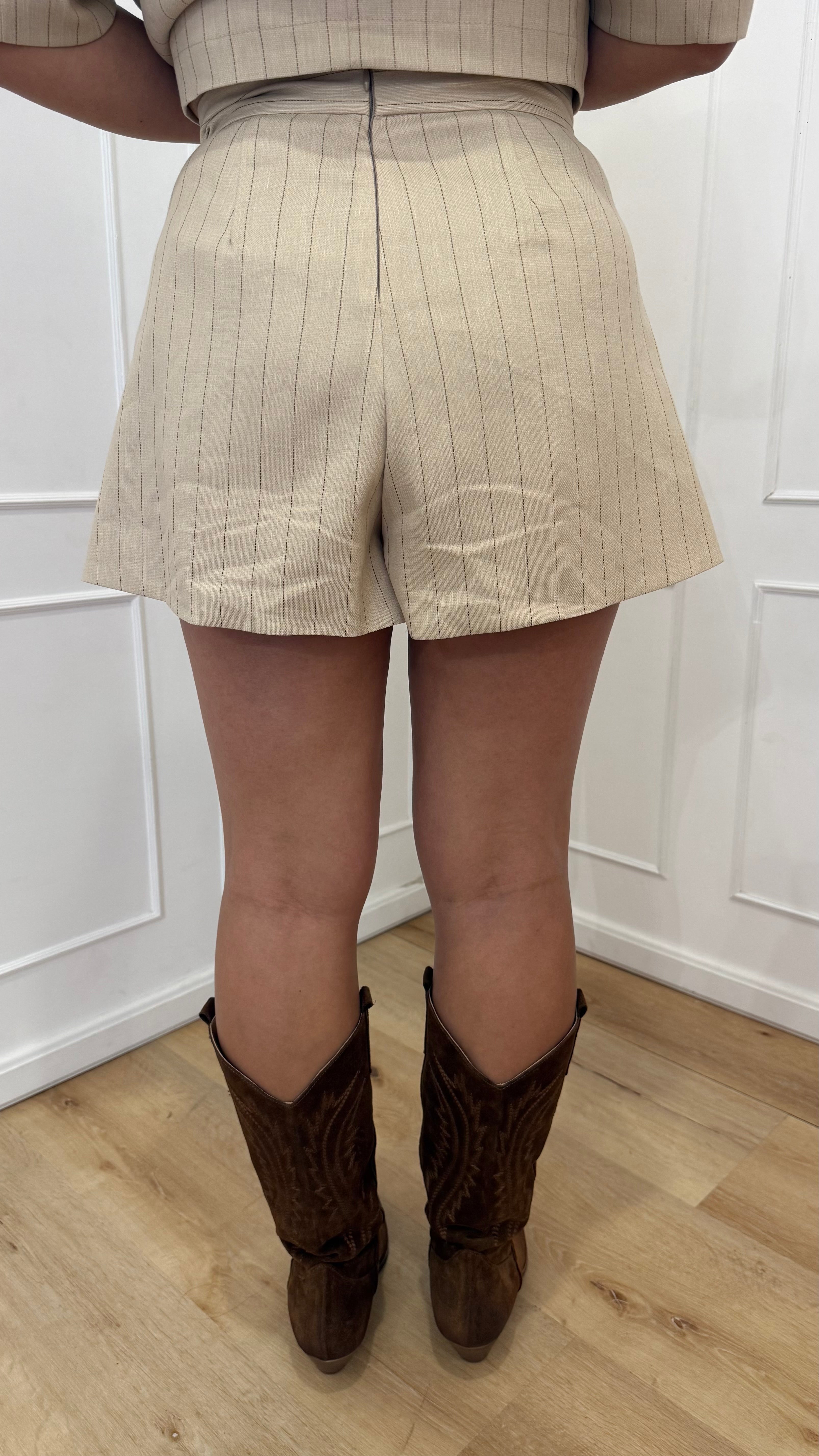 Shorts gessato vicolo
