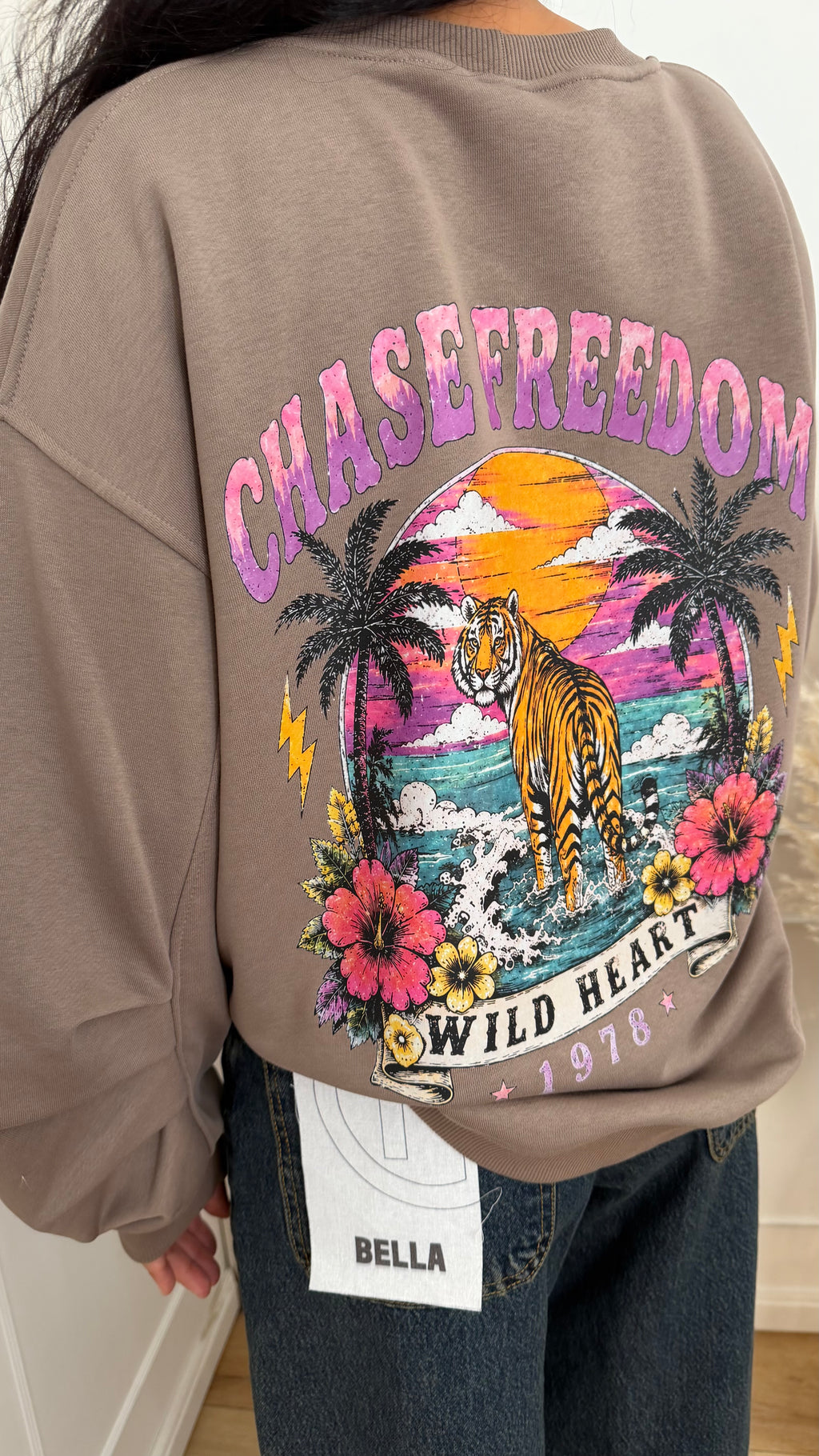 Felpa Over Stampa Chase Freedom Vicolo