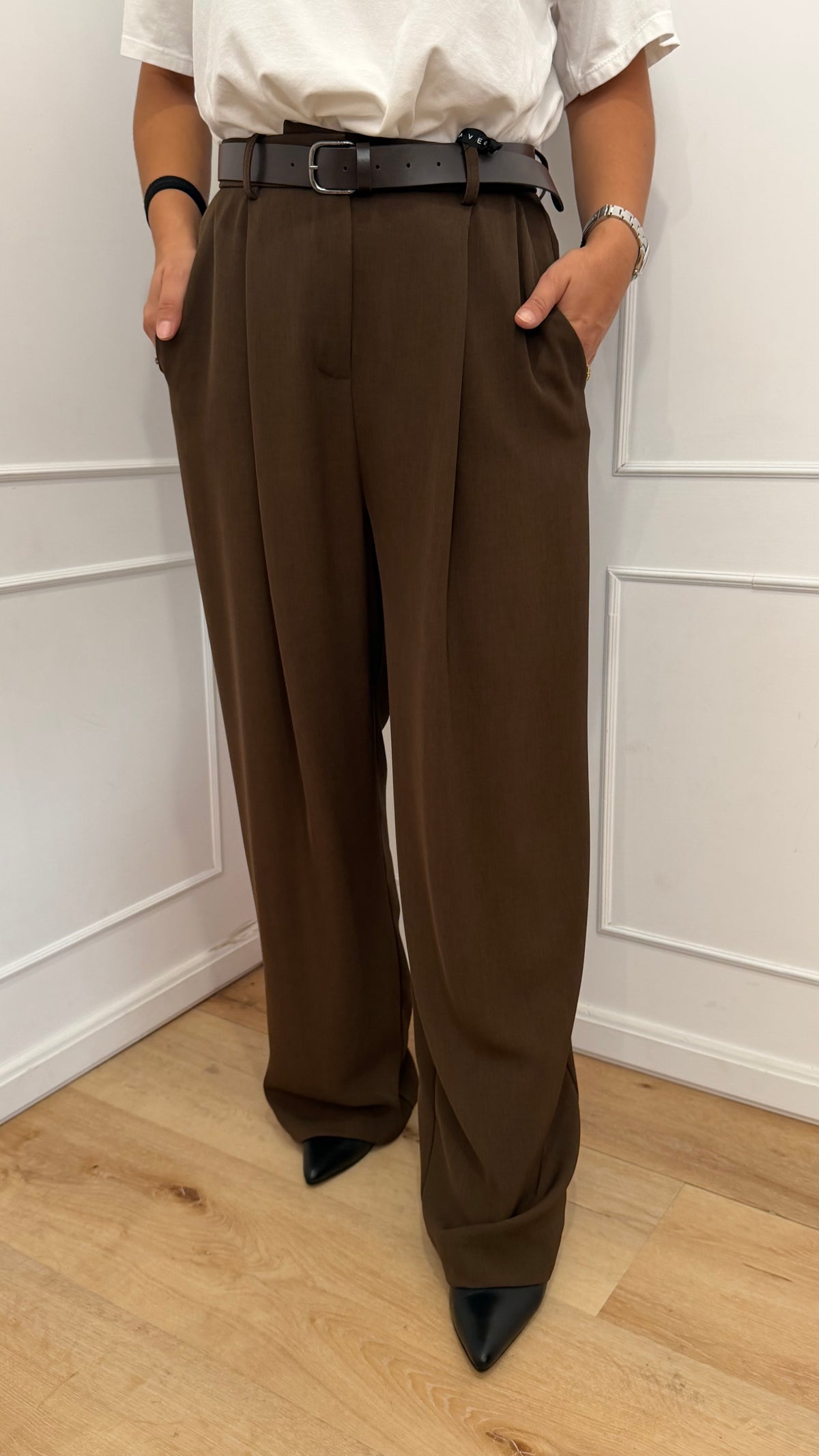 Pantalone taglio uomo carota moro Haveone