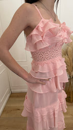 Abito lungo gale pink tru decadence