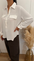 Camicia serafino bianca susymix