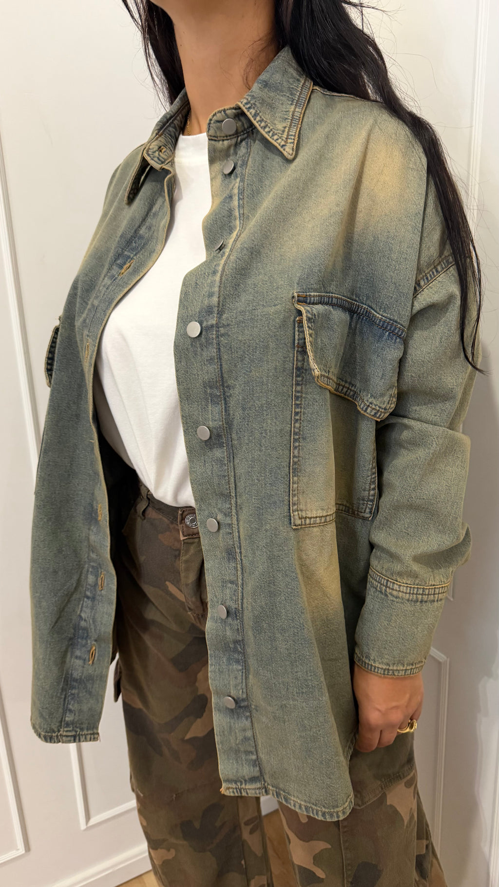 Camicia oversize fondo stondato Haveone
