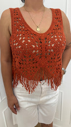 Top crochet rame vicolo