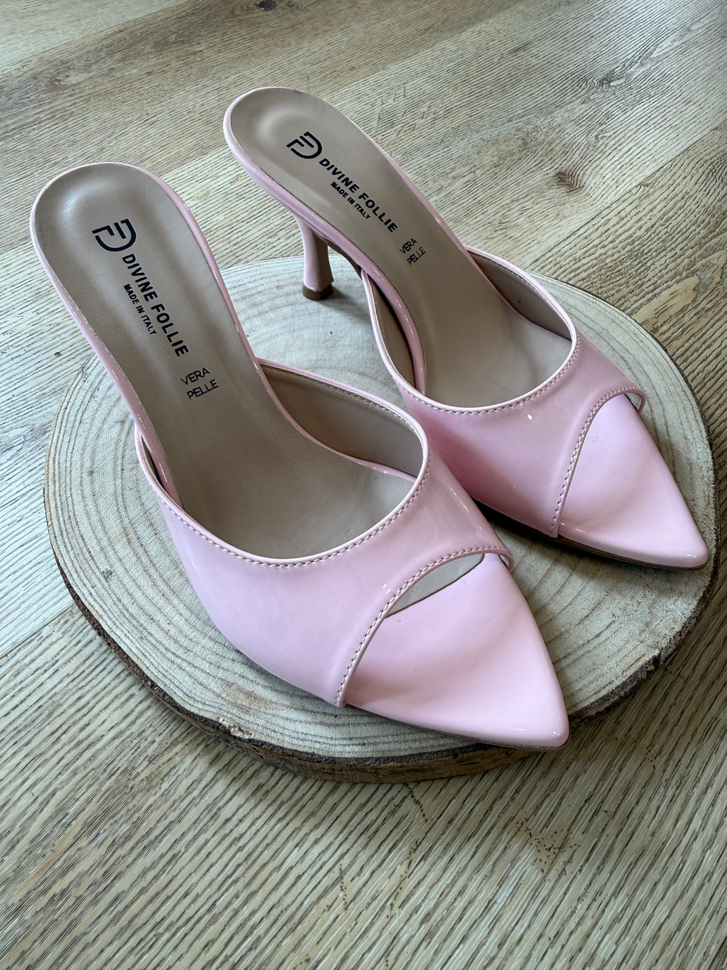 Décolleté sabot rosa divine follie