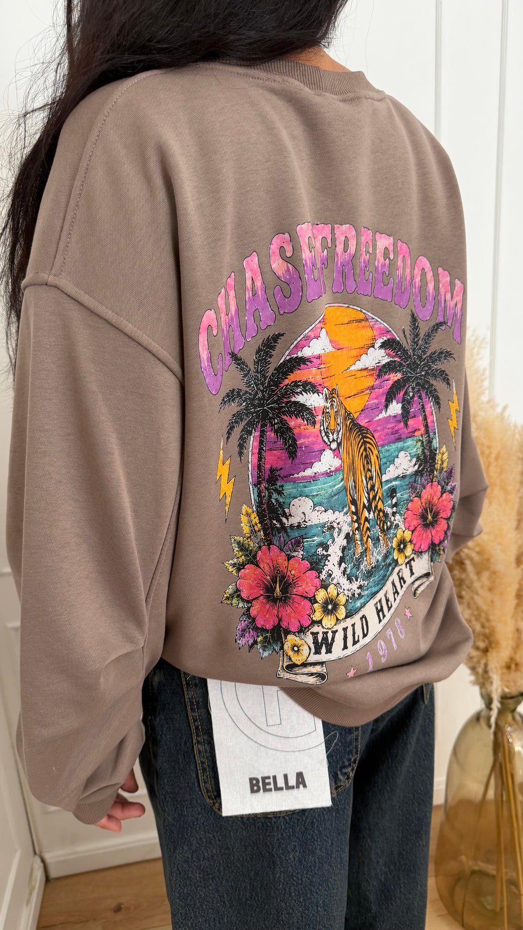 Felpa Over Stampa Chase Freedom Vicolo