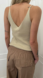 Canotta costina beige  Susy mix
