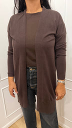 Cardigan Moro Lungo Basico Viscosa Griffai