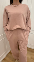 Completo in felpa Susy Mix rosa