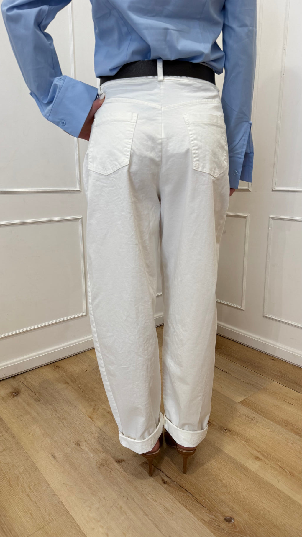 Pantalone cuoricino Susy Mix bianco