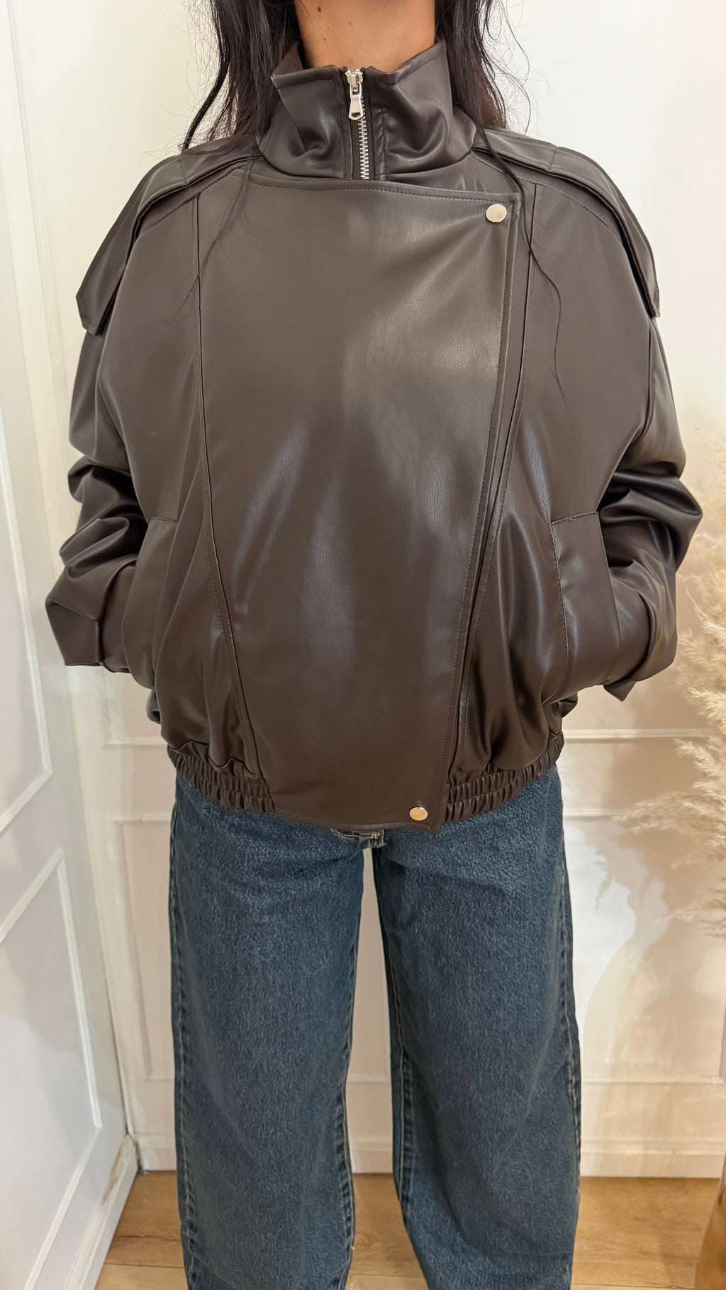 Bomber ecopelle moro Vicolo