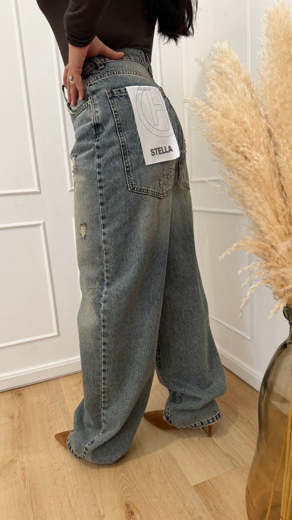 JEANS STELLA CON ROTTURE LAVAGGIO SABBIATO HAVEONE