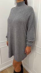 Abito maxi maglia grigio  Haveone