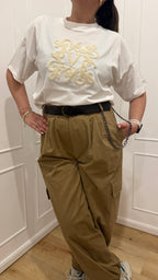 T shirt con stampa in tessuto vicolo