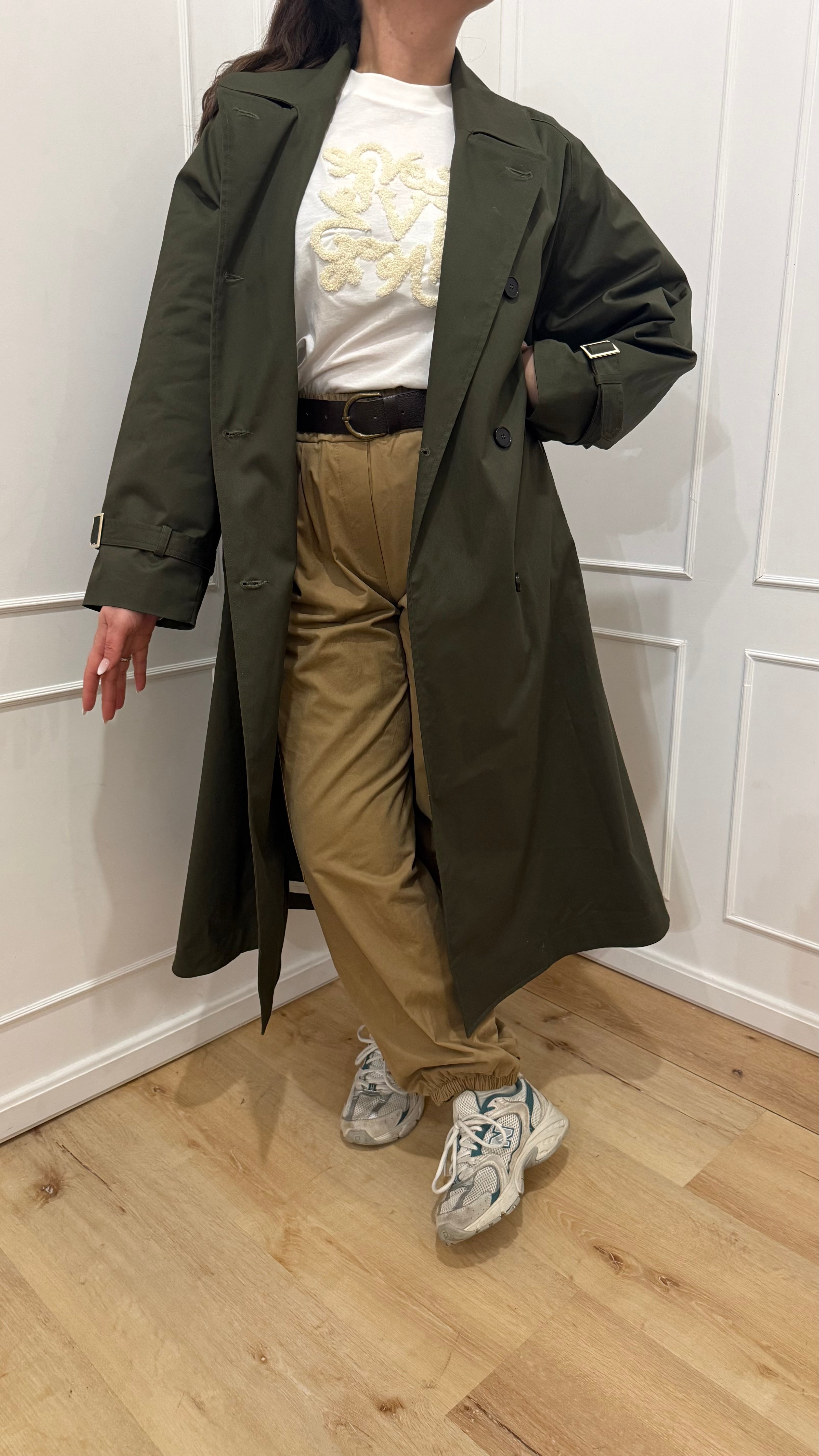 Trench verde Vicolo