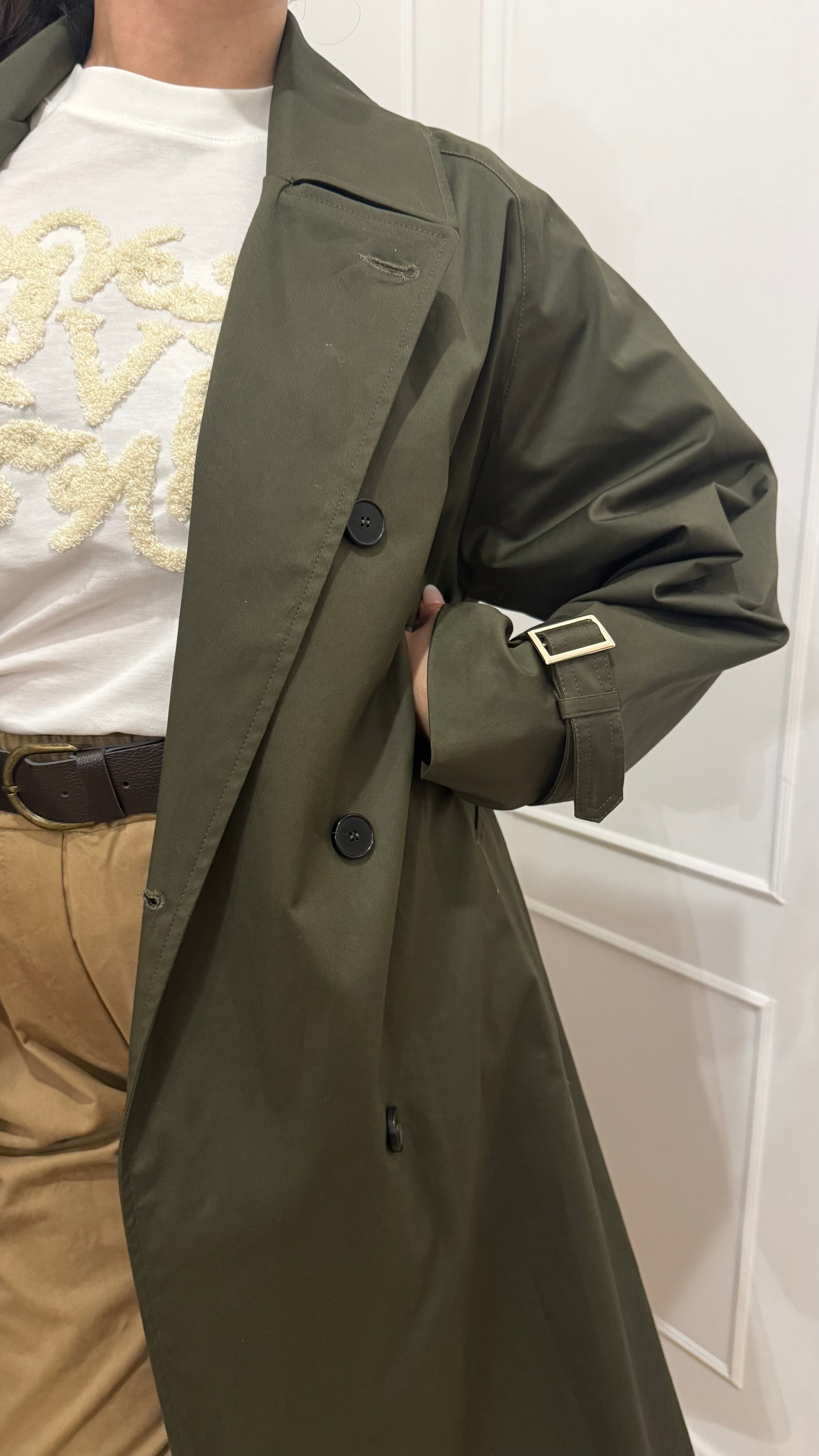 Trench verde Vicolo