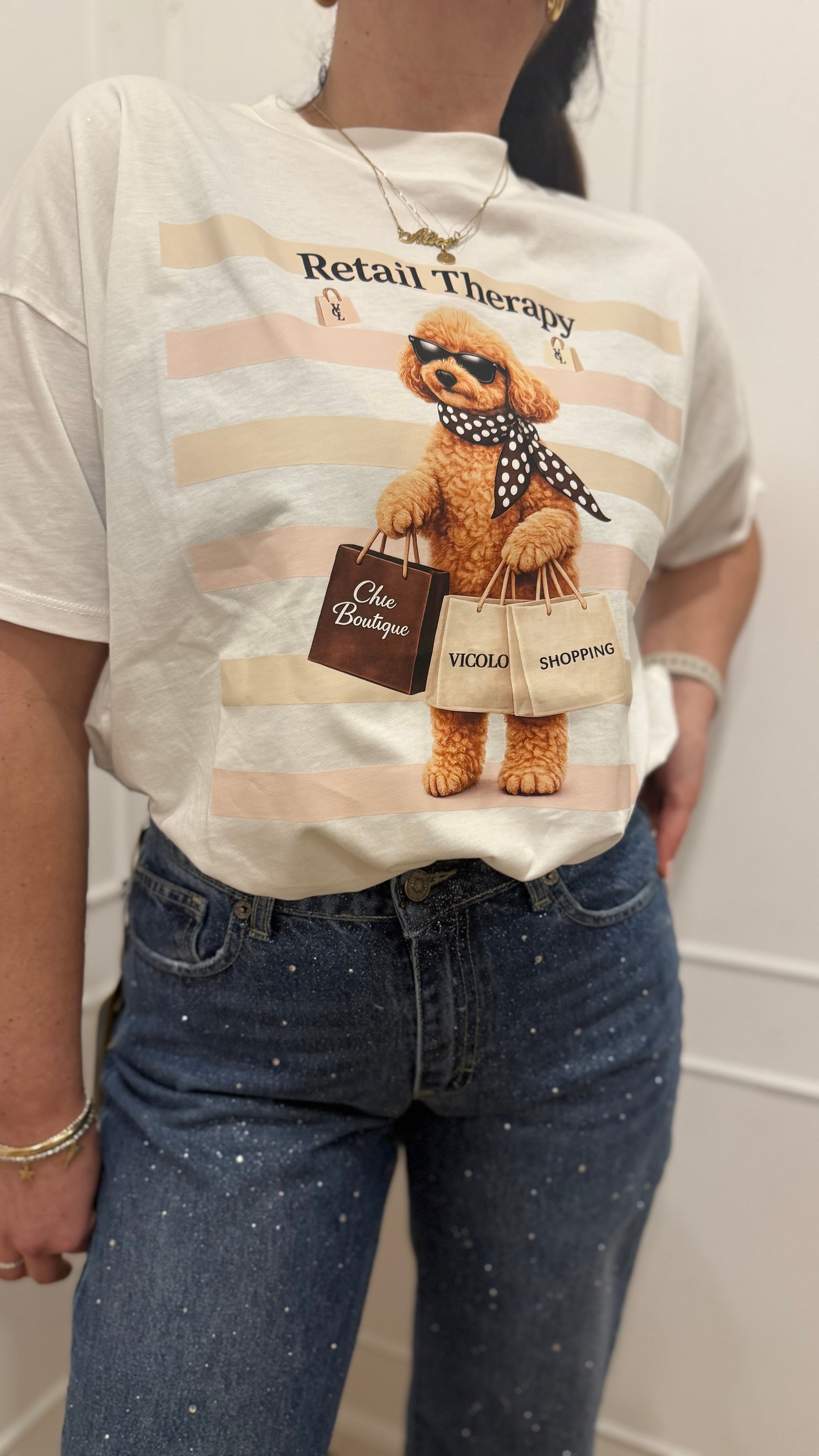 T-shirt Retail therapy Vicolo