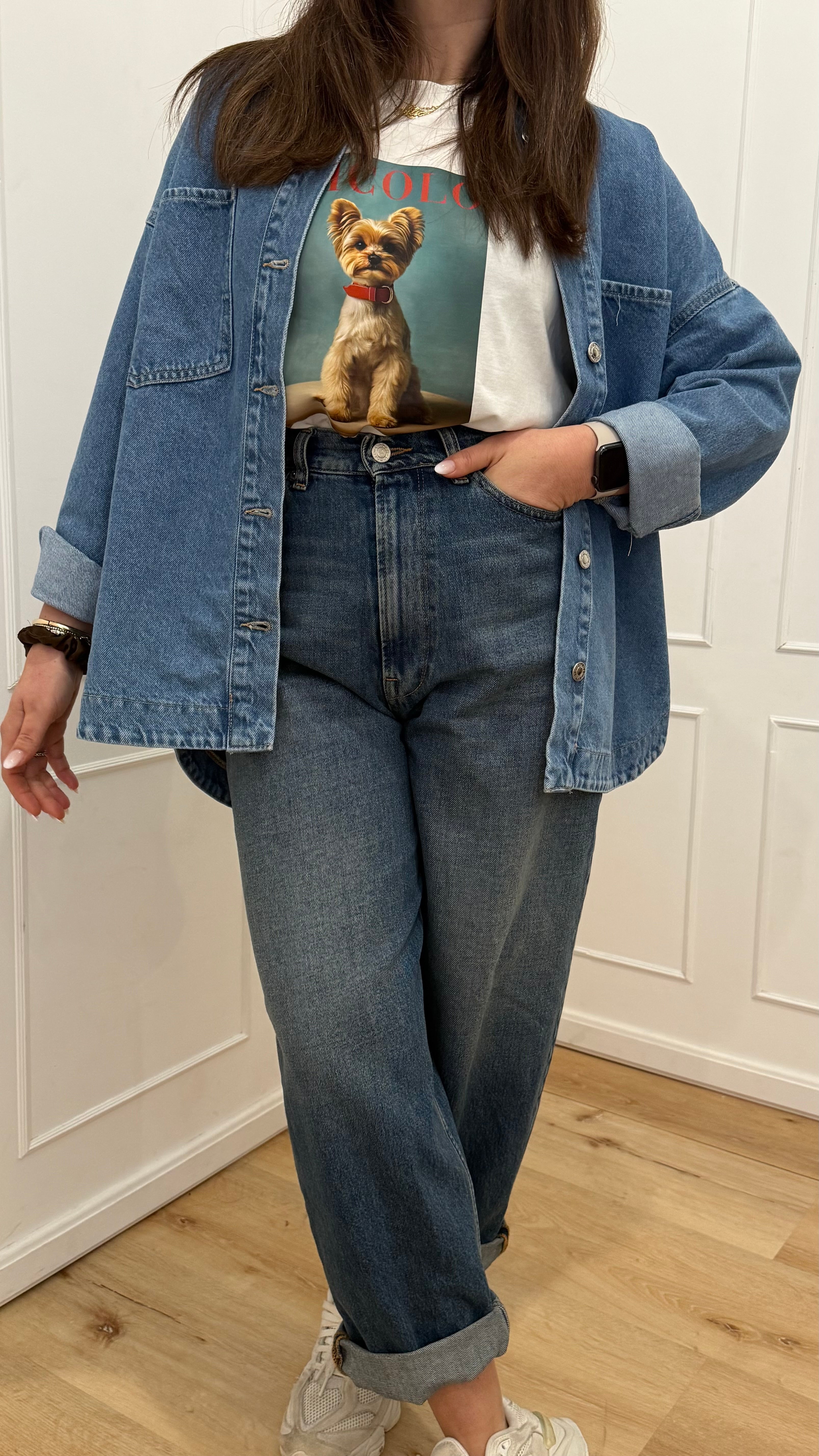 Camicione jeans vicolo