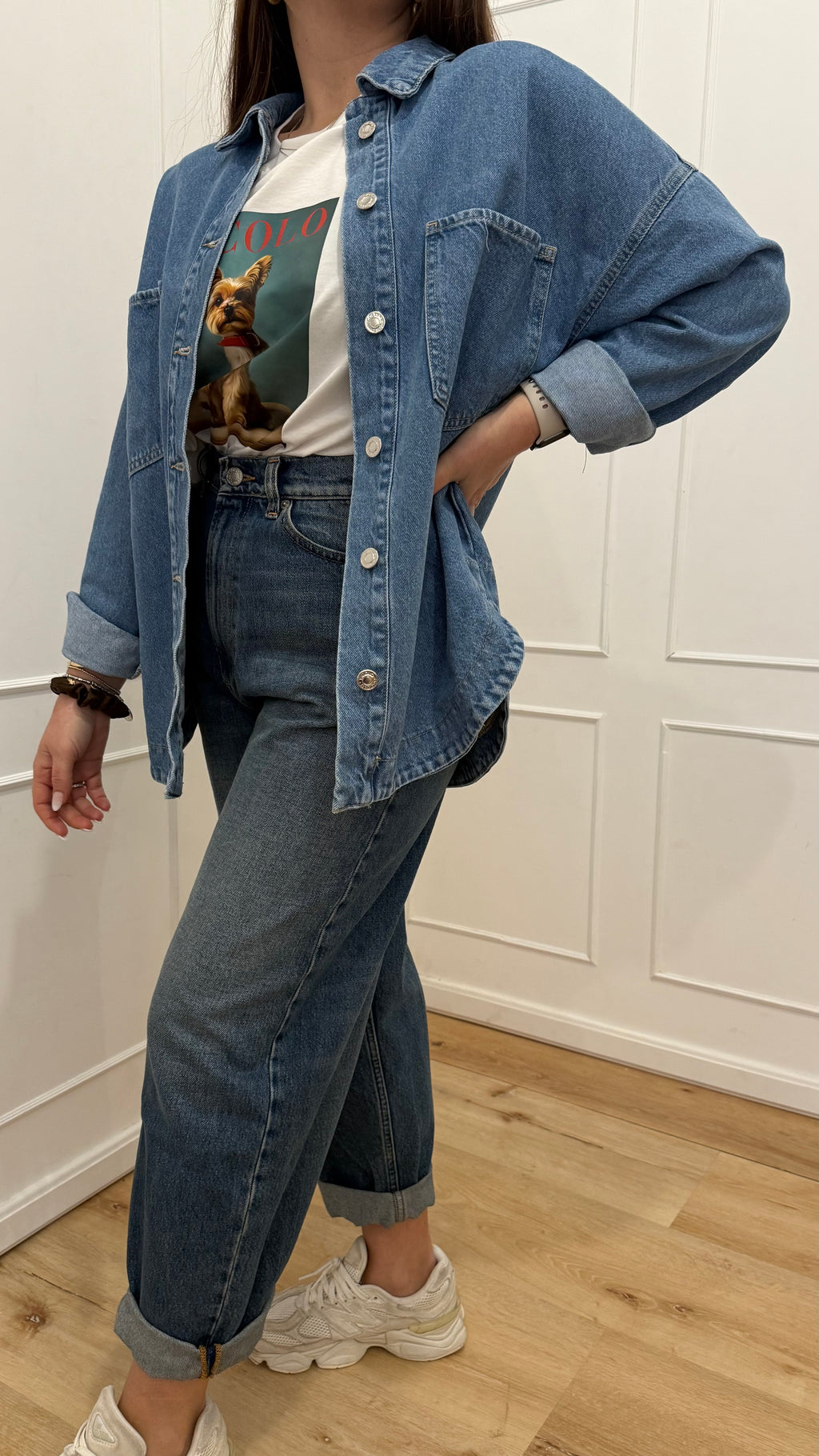 Camicione jeans vicolo