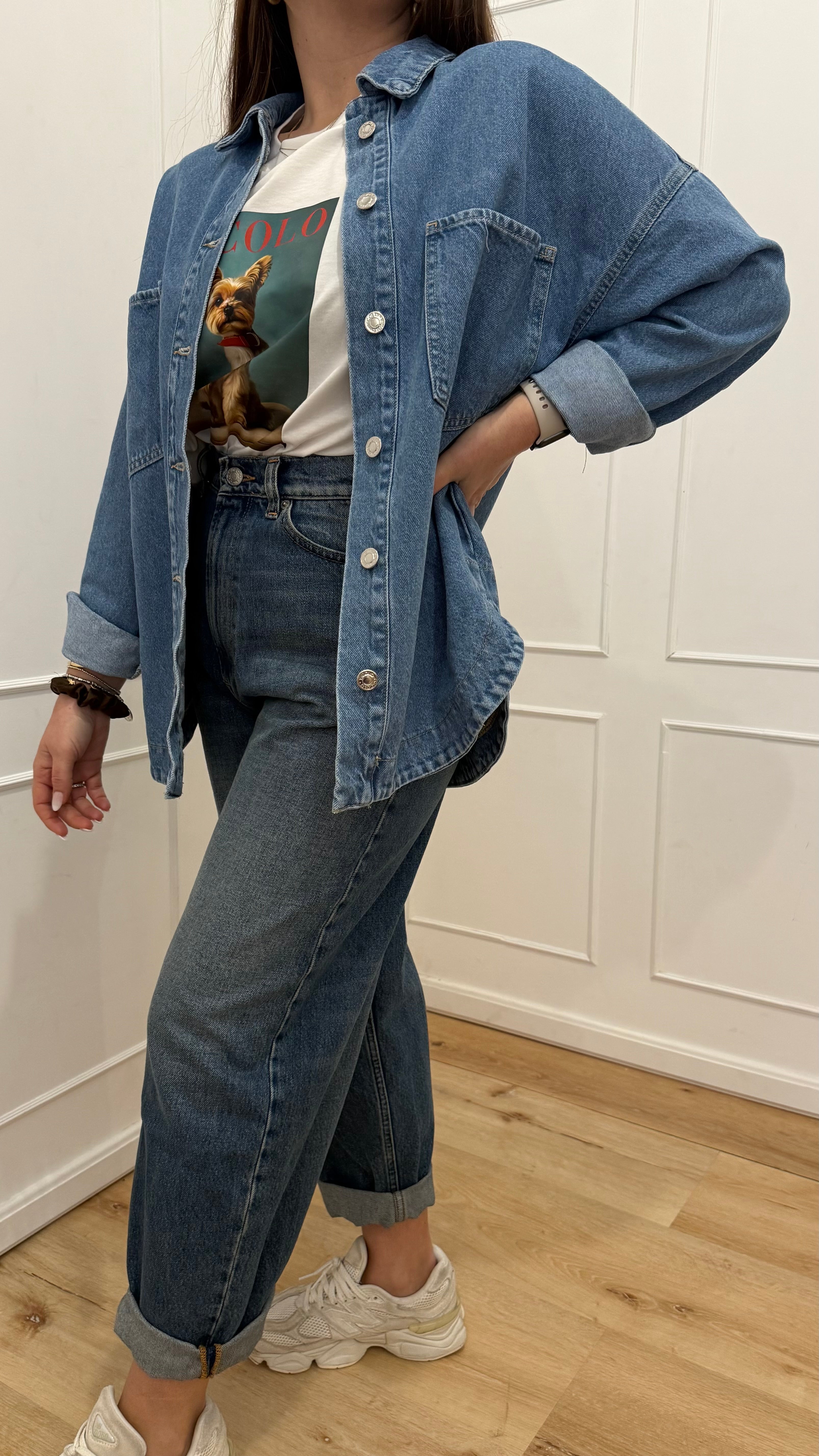 Camicione jeans vicolo