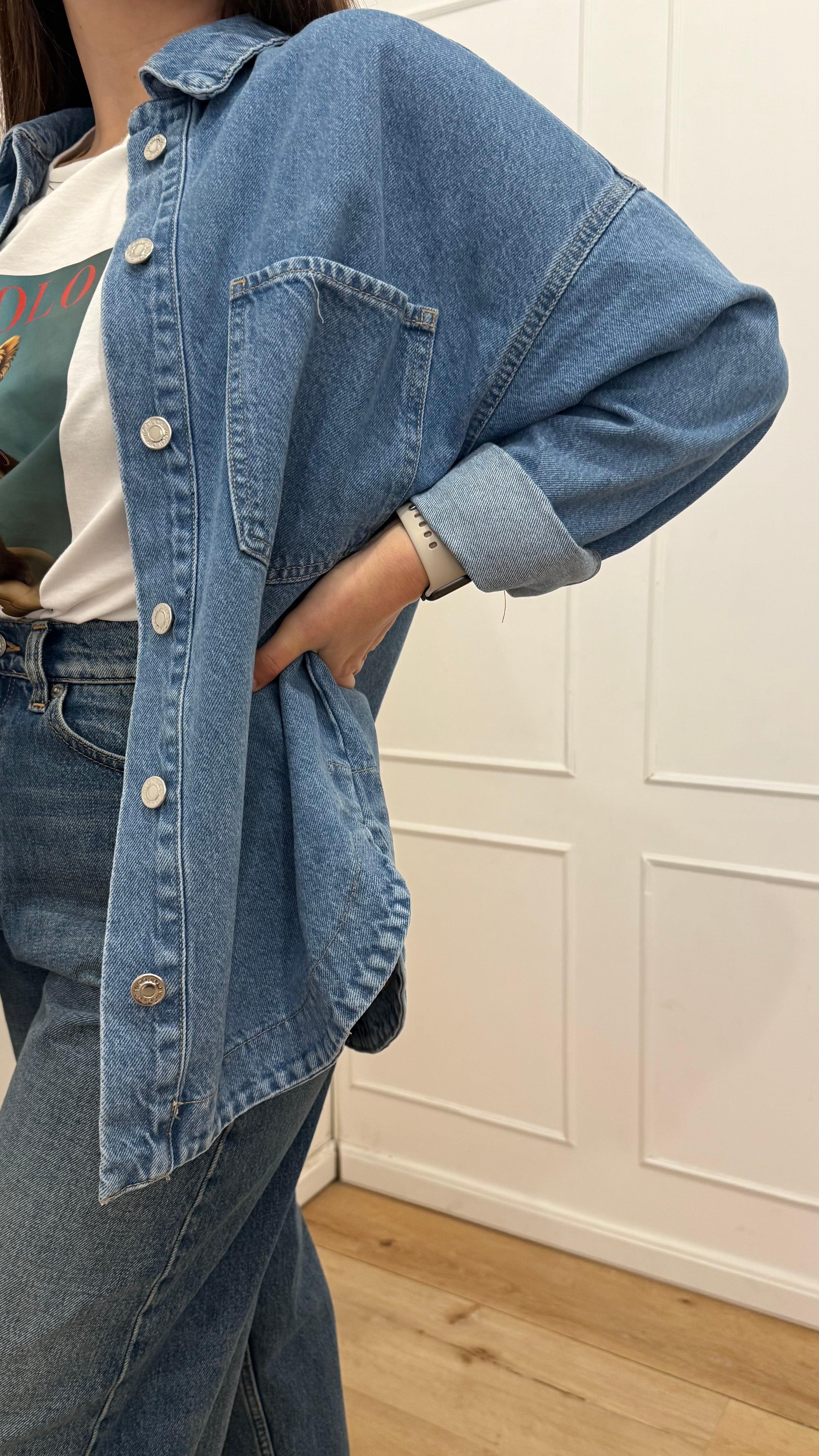 Camicione jeans vicolo