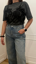 T-shirt top in pizzo Vicolo