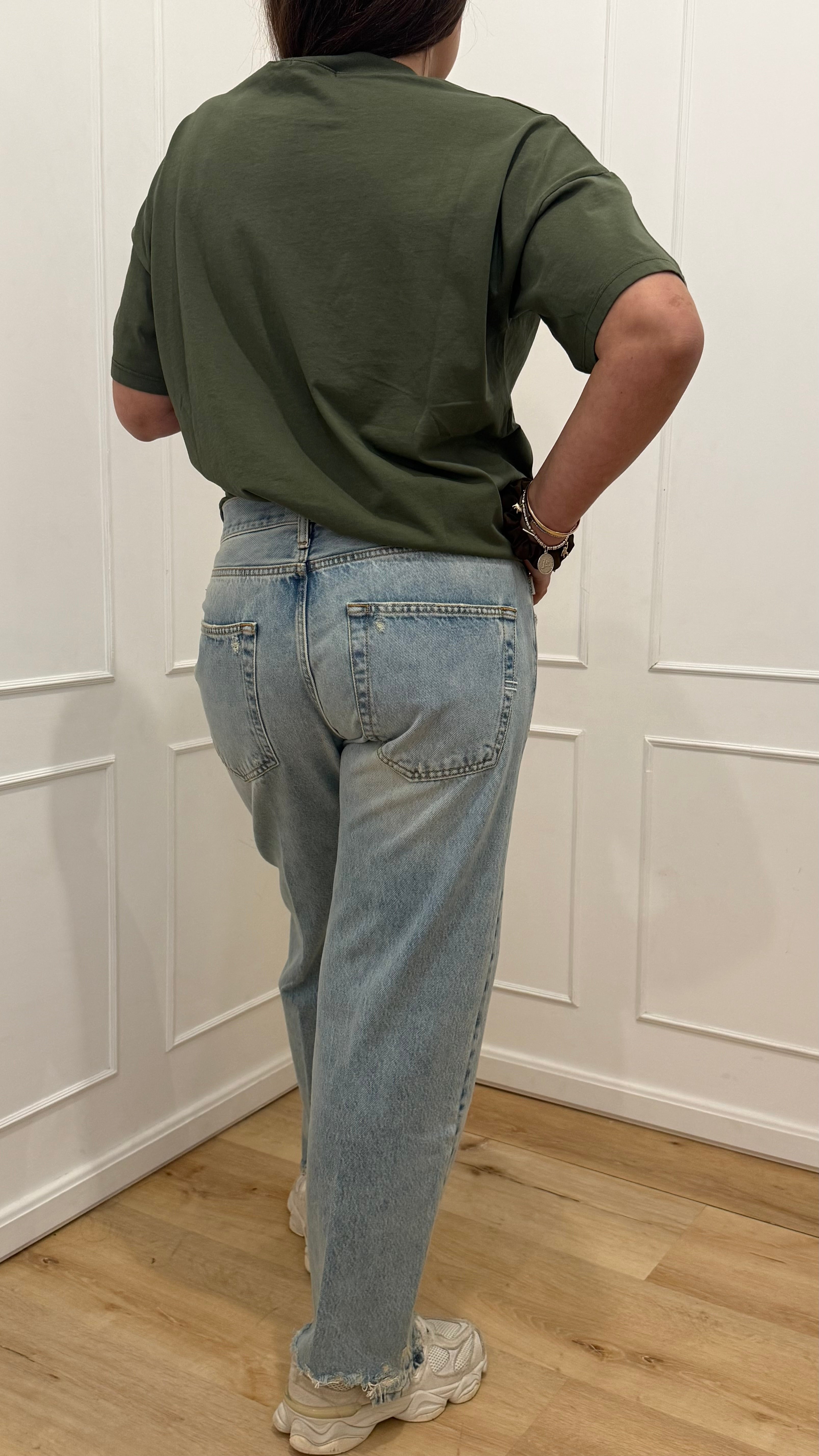 T-shirt basic verde Vicolo