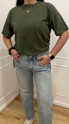 T-shirt basic verde Vicolo