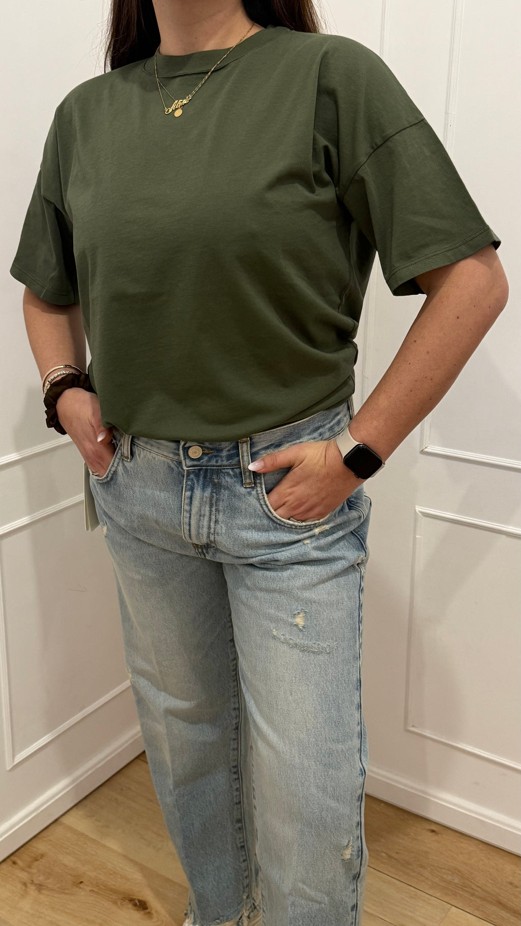 T-shirt basic verde Vicolo