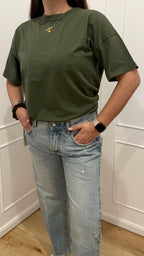 T-shirt basic verde Vicolo