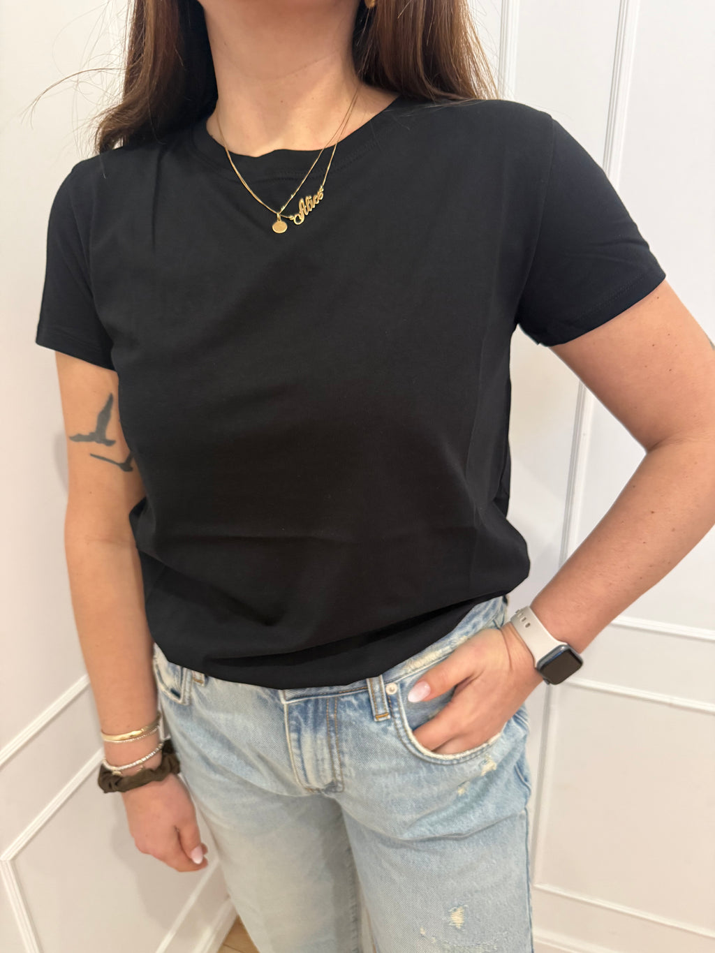 T-shirt basic nera Vicolo