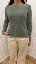 Maglia punto pannocchia verde Susy Mix