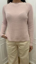 Maglia punto pannocchia rosa Susy Mix