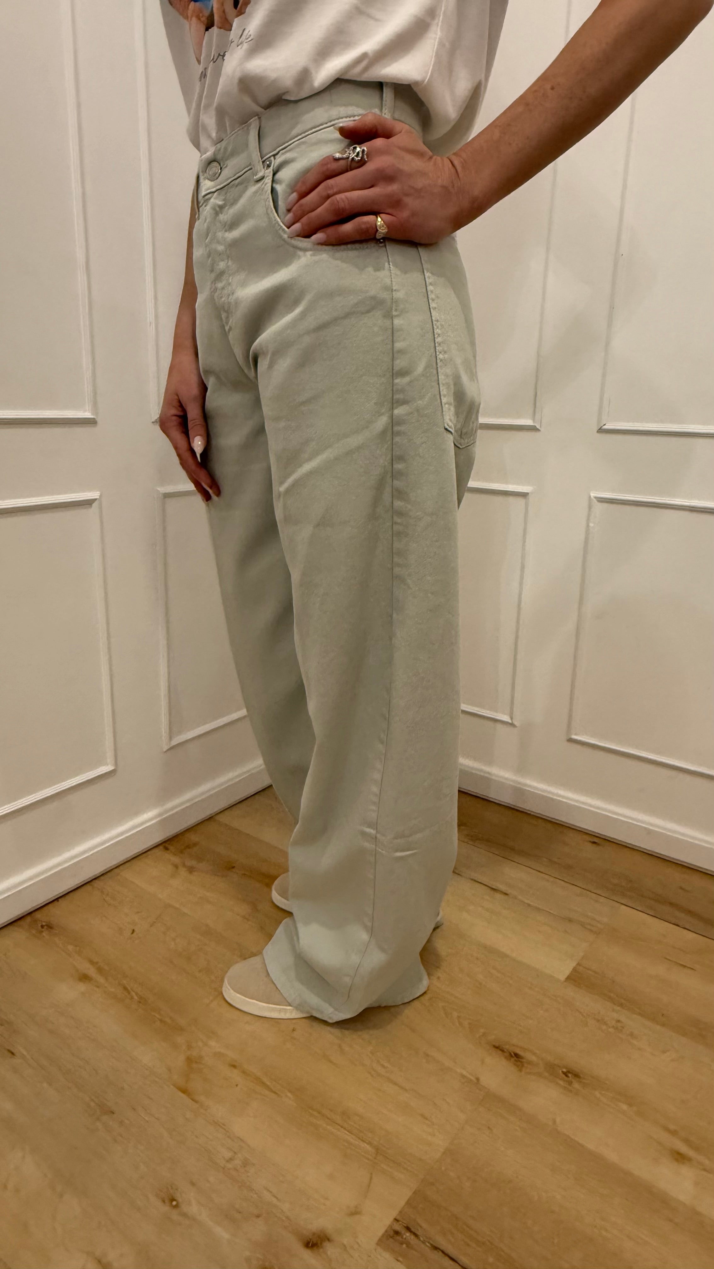 Jeans Mia verde salvia  Vicolo