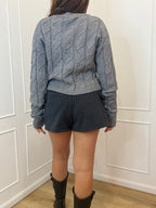 Maglia paricollo corta con trecce Hinnominate