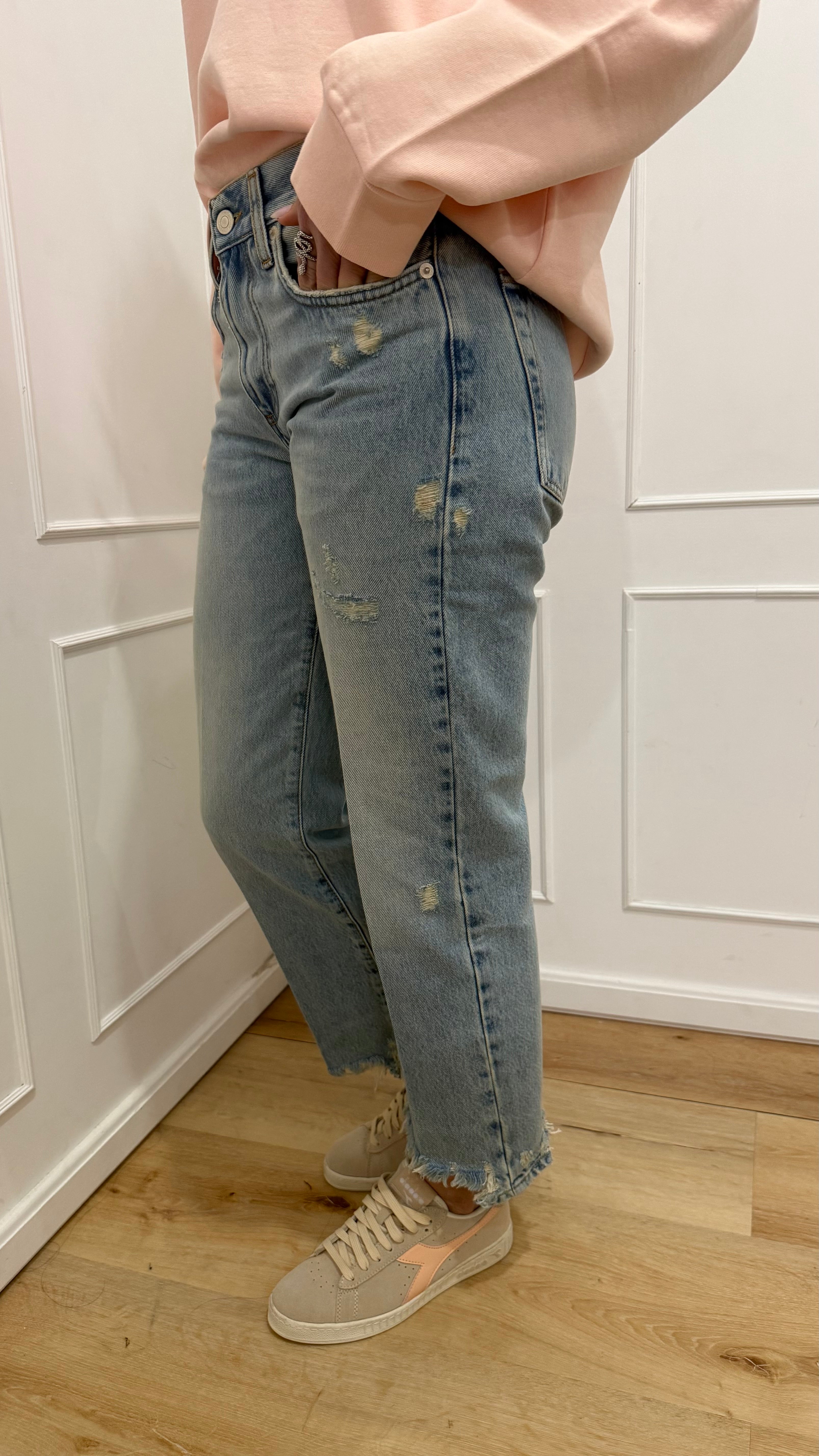 Jeans zeke con rotture vicolo