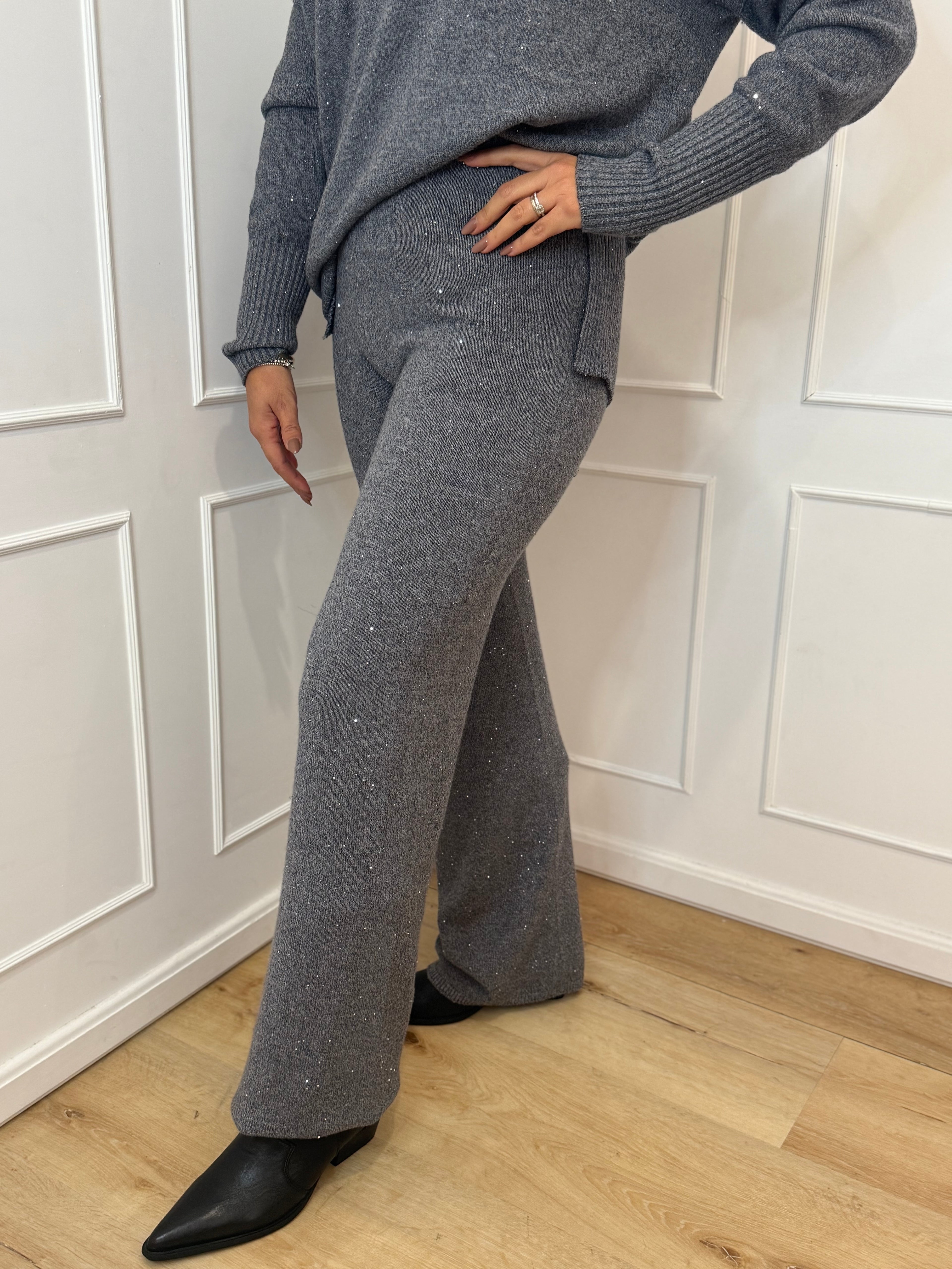 Pantalone strass kontatto