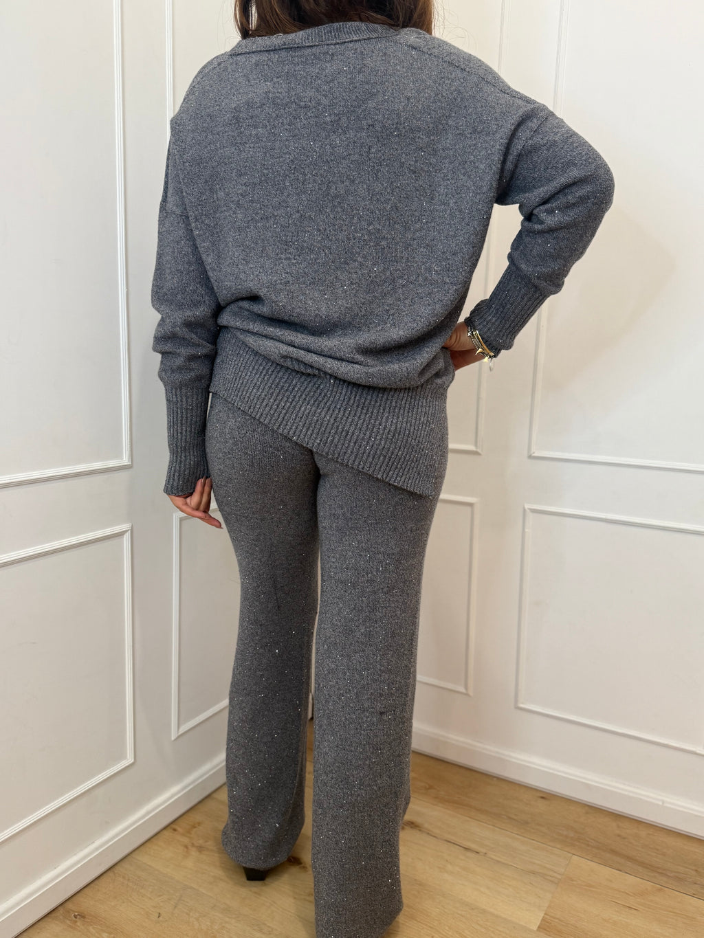 Pantalone strass kontatto