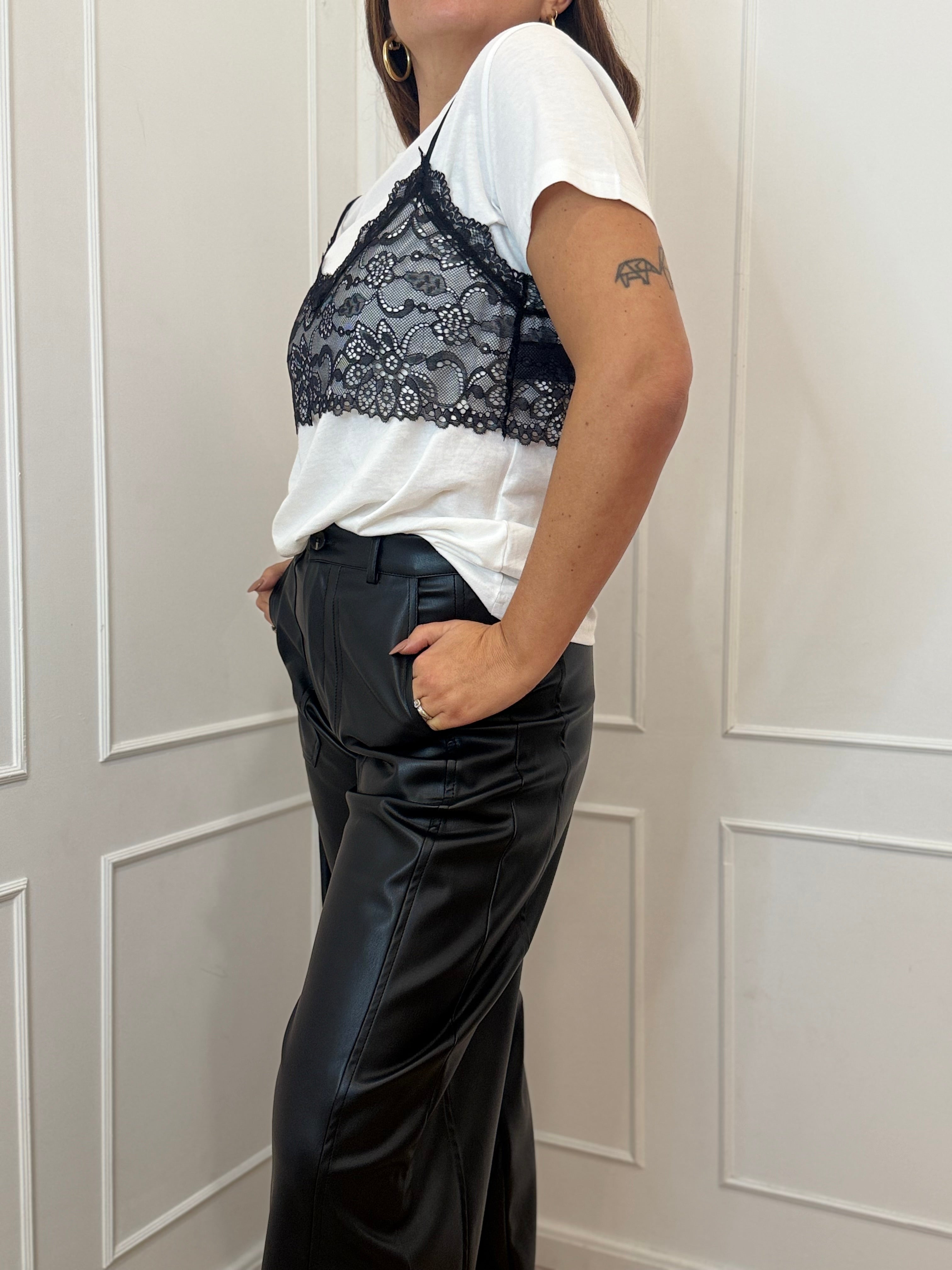 T shirt e top pizzo kontatto