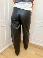 Pantalone ferro di cavallo ecopelle susymix