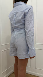 Bermuda In Cotone Rigato Azzurro HINNOMINATE