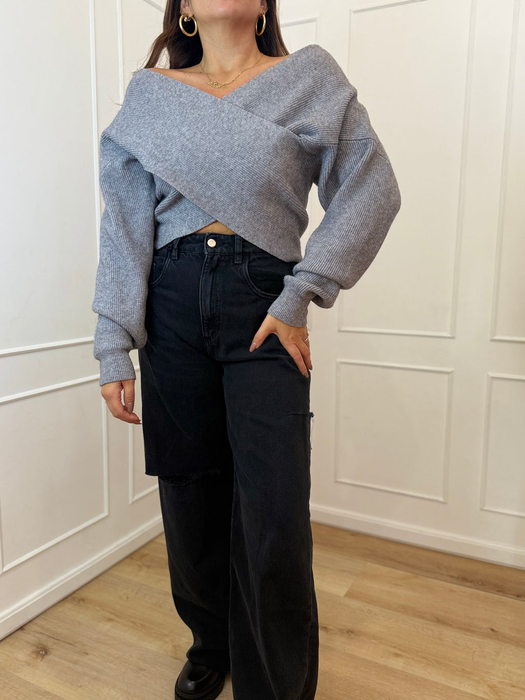 Maglia incrociata Susy mix