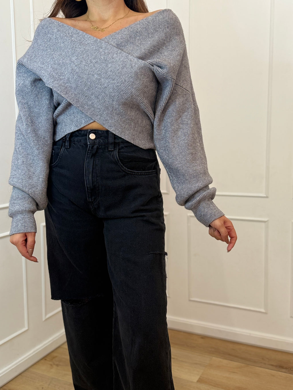 Maglia incrociata Susy mix