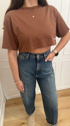 Crop top in Jersey Hinnominate moka
