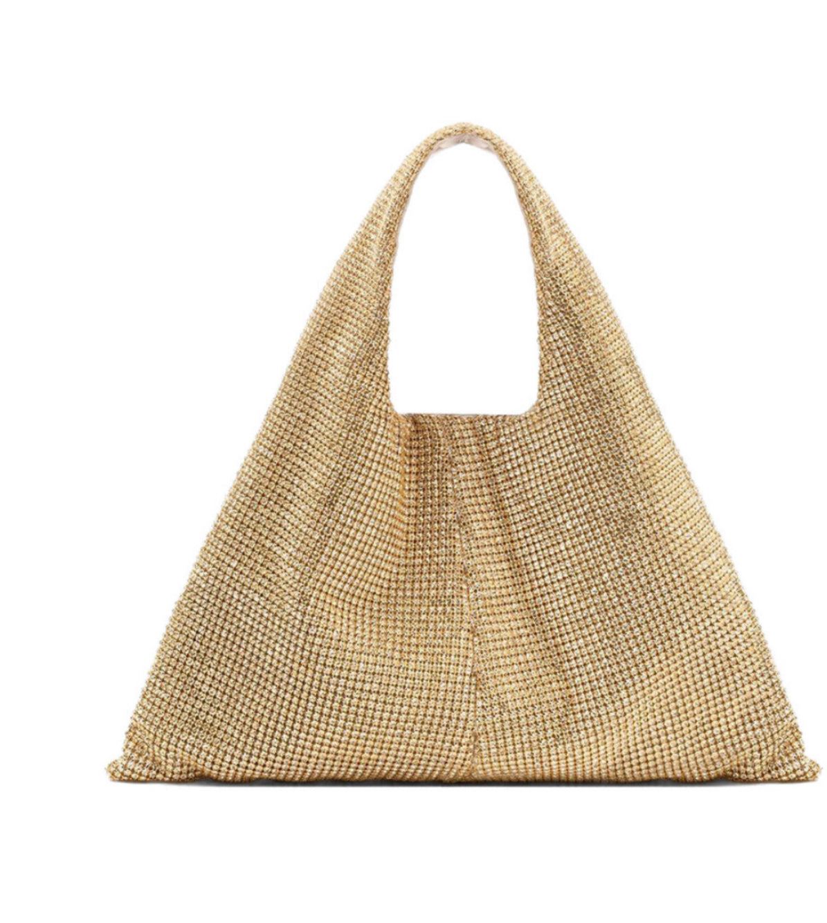 BORSA ELEGANTE TWENTYFOURHAITCH PARKS ORO IN MAGLIA DI STRASS