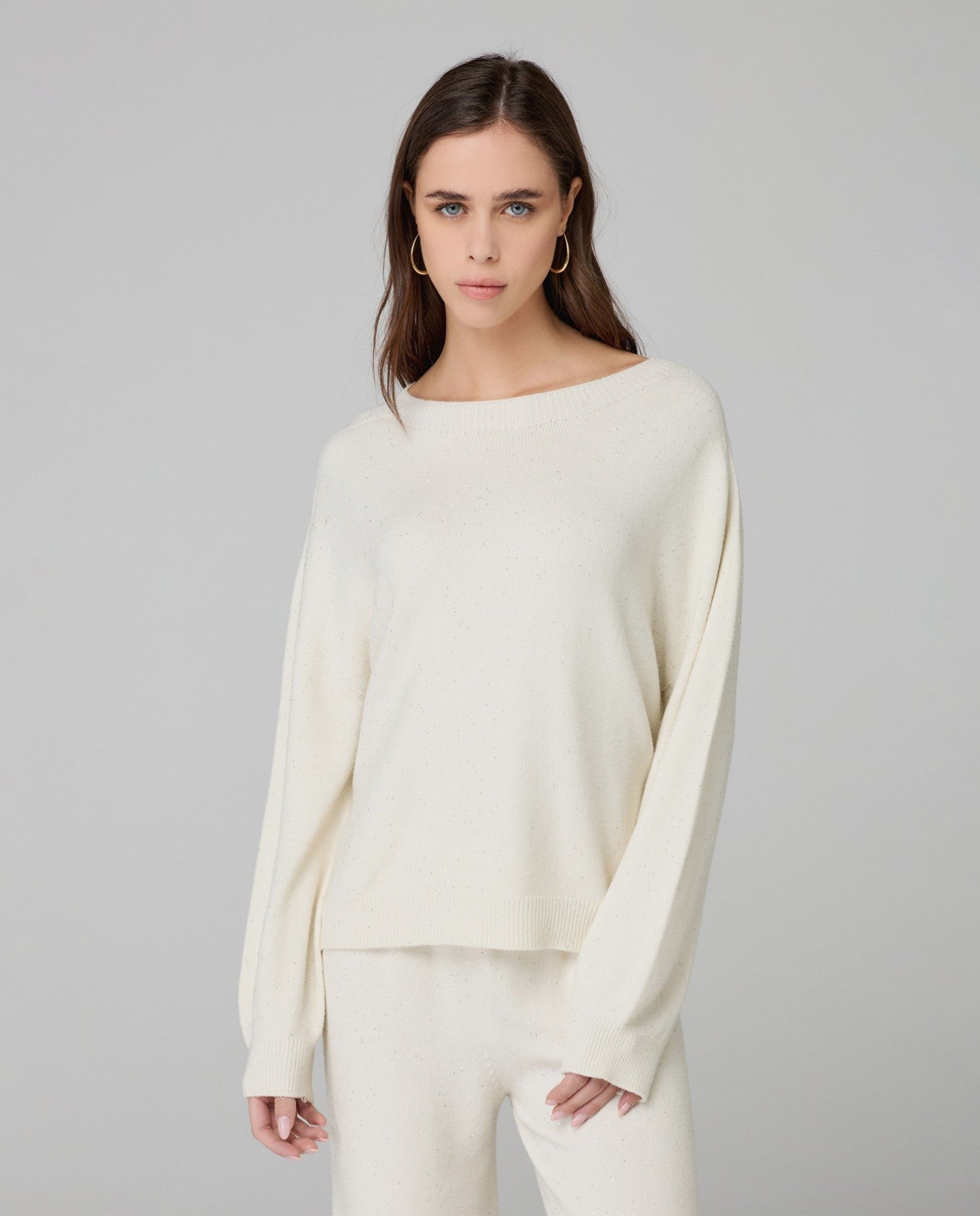 Maglia paricollo con paillettes Hinnominate