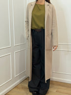 Cappotto Lungo Monopetto con tasche vicolo