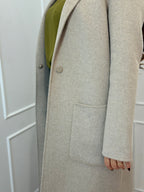 Cappotto Lungo Monopetto con tasche vicolo