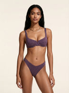 Reggiseno con ferretto bordaux me fui